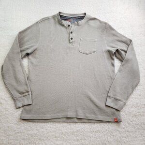 The American Outdoorsman Henley Thermal Dexter Kill Shirt XL Gray Cotton Blend